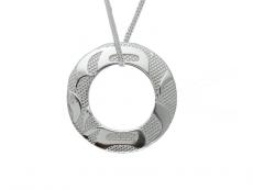 Pan SilverPewter Equilibrium Pend w/Sterling Silver Chain