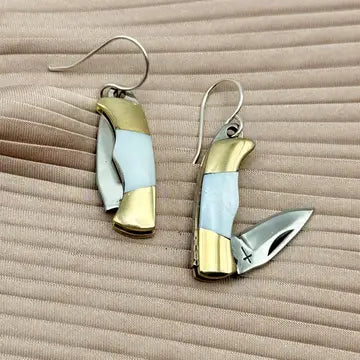 Earrings ~ The Billie Knife w/Mother of Pearl Earrings
