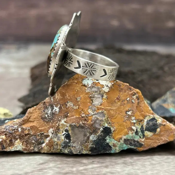 NIZ ~ SS #8 Turquoise Ring