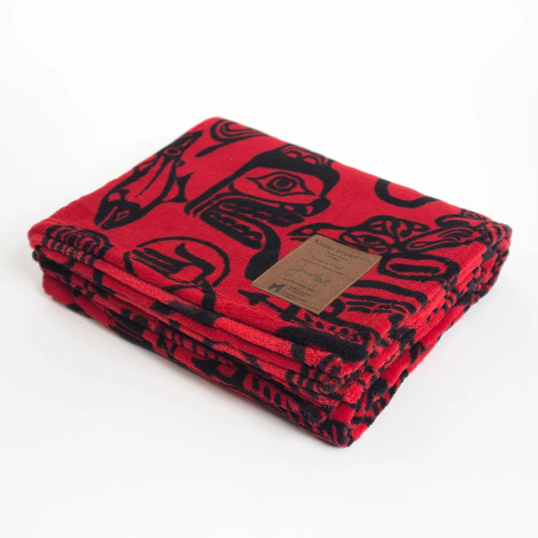 Kanata Haida Dreamtime Red/Black Blanket