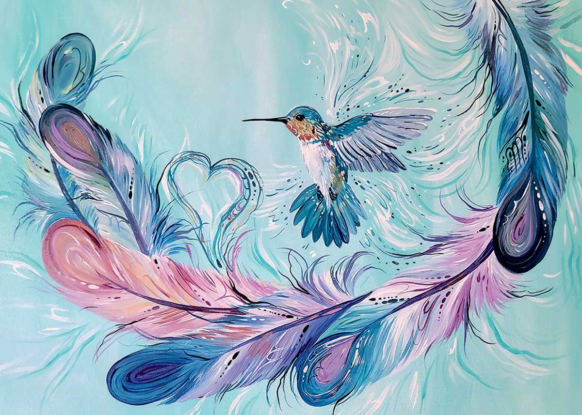 CAP Gift Card Pkg - Hummingbird Feathers