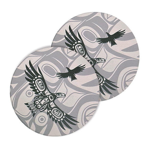 Ceramic Coasters ~ Soaring Eagle (Set of 2)