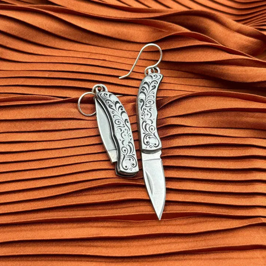 Earrings ~ High Desert Knife Earrings (Silver)