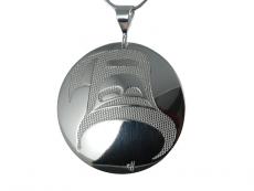 Pan  Silver Pewter Air Pend w/Sterling Silver Chain