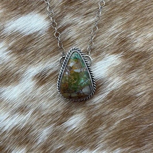 Navajo SS Royston Turquoise 18" Nk