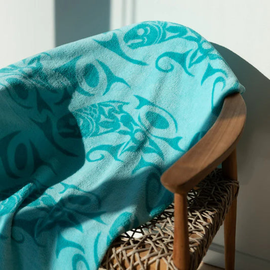 Kanata DS TealReturnSalmon Blanket