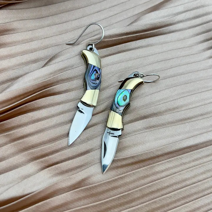 Earrings ~ The Billie Abalone Knife Earrings