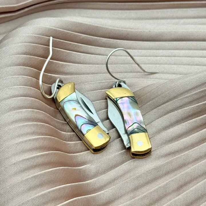 Earrings ~ The Billie Abalone Knife Earrings