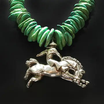 HOCT ~ Bronco Cowboy Turquoise Chunk NK