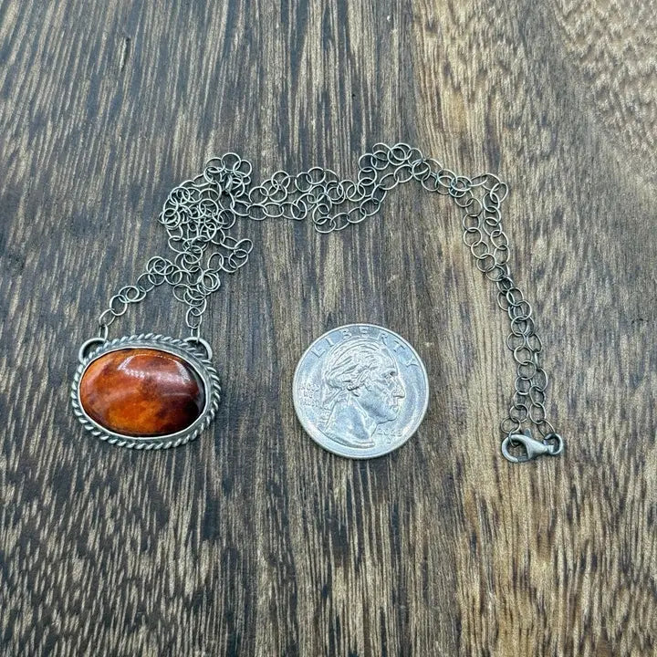 Navajo SS Orange Spiny Oyster 18" NK