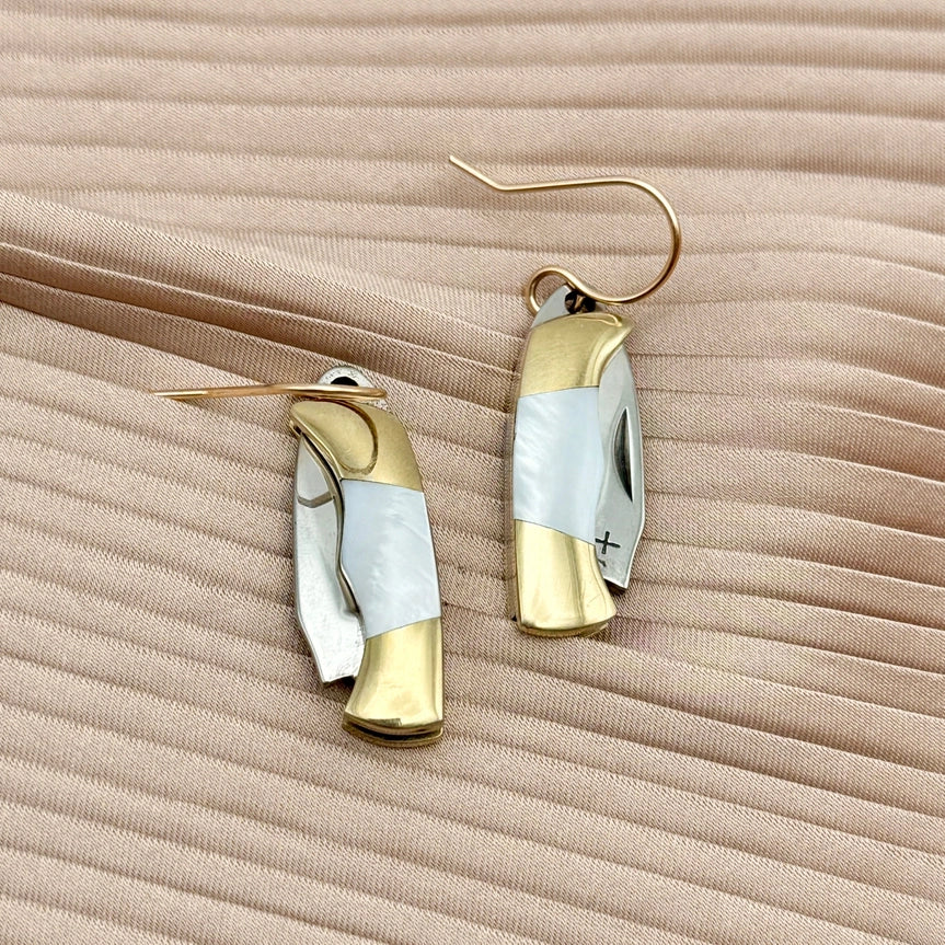 Earrings ~ The Billie Knife w/Mother of Pearl Earrings