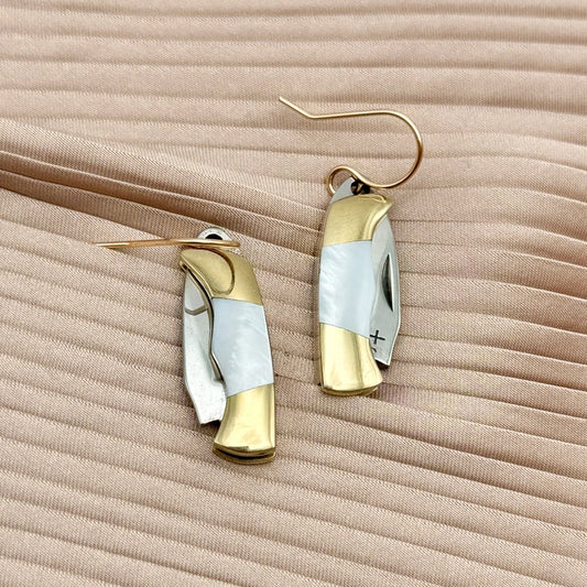 Earrings ~ The Billie Knife w/Mother of Pearl Earrings