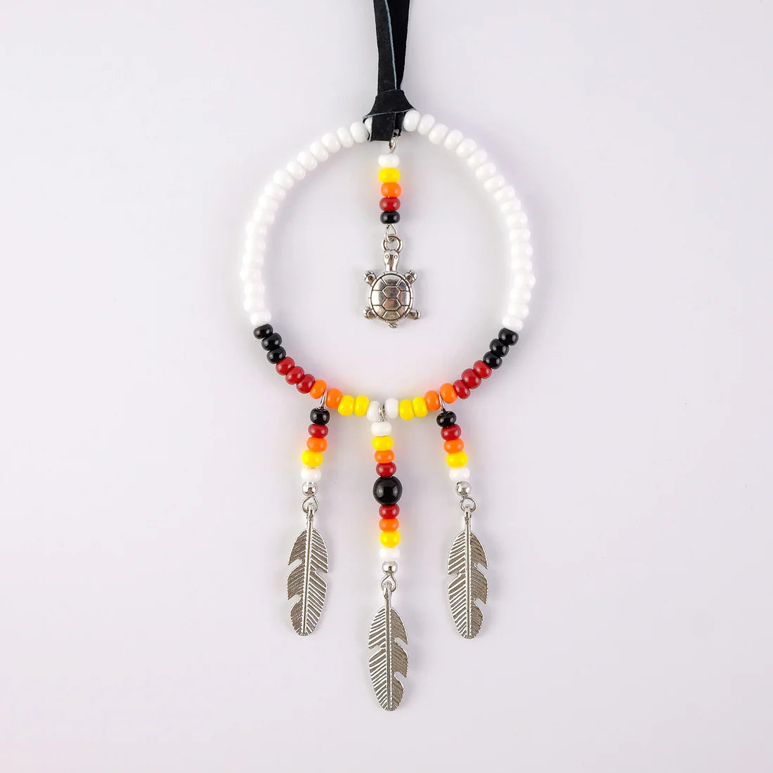 MNC Beaded Turt Orn Wht