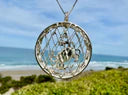 Sterling Silver Crab Pot Necklace
