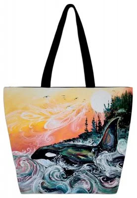 CAP Killer Whale Sunset Lg Tote