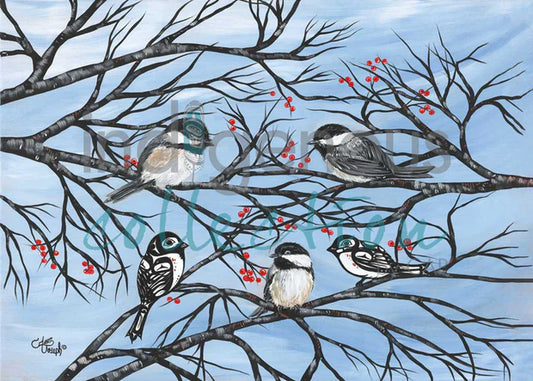 CAP Chickadees LG FR Print