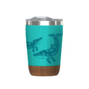 Gar Cork Base Travel Mug - Humpback Whale (12oz)