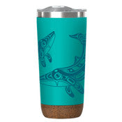 Gar Cork Base Travel Mug - Humpback Whale (20 oz)