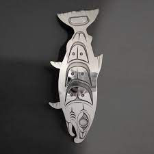 D Basil SS Salmon Pendant