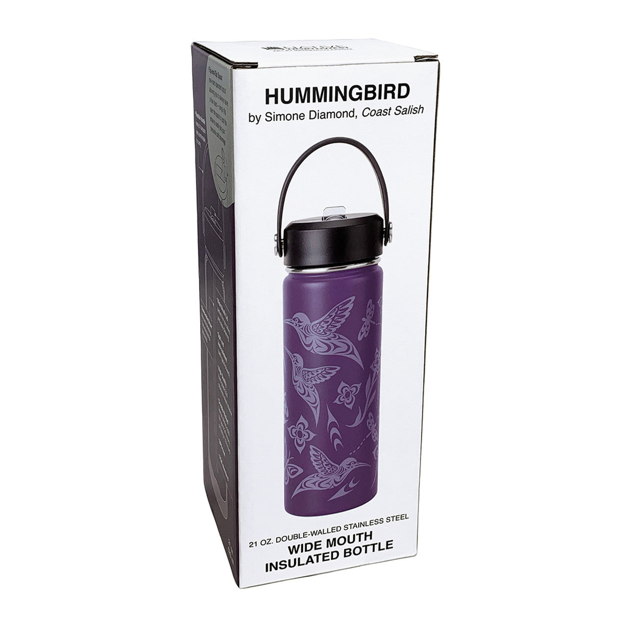 Gar Wide Mouth Insulated Bottle ~ Hummingbird