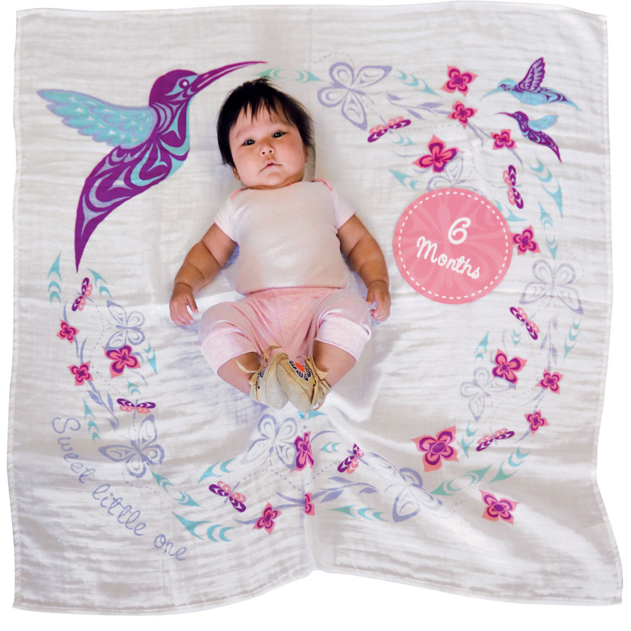 Gar Hummingird Baby Blanket
