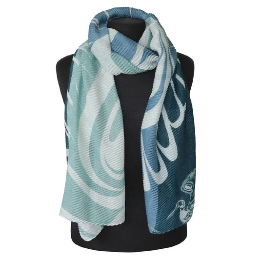 Eco Scarf ~ Blue Heron