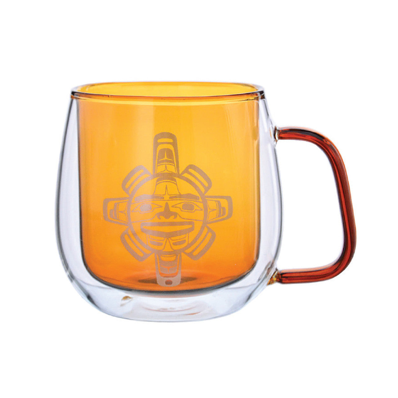 Gar Double Walled Glass Mug - Chilkat Sun