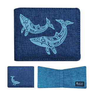 Gar Crosshatch Wallet - Humpback Whales
