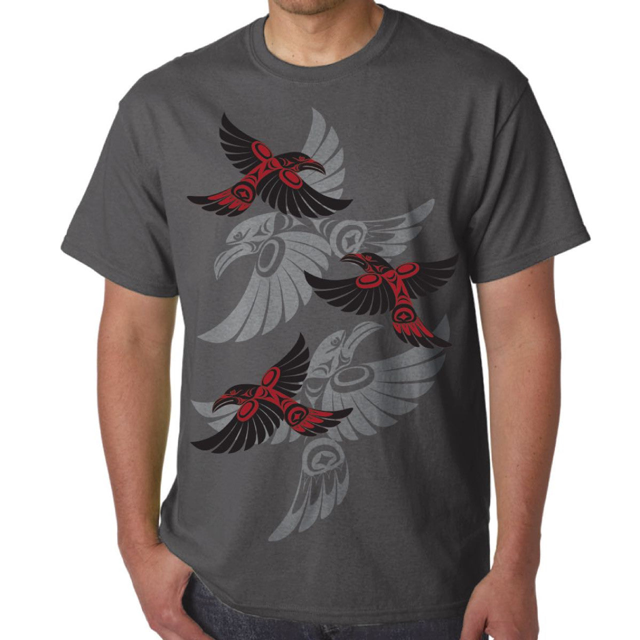 Gar Charcoal T-Shirt - Raven