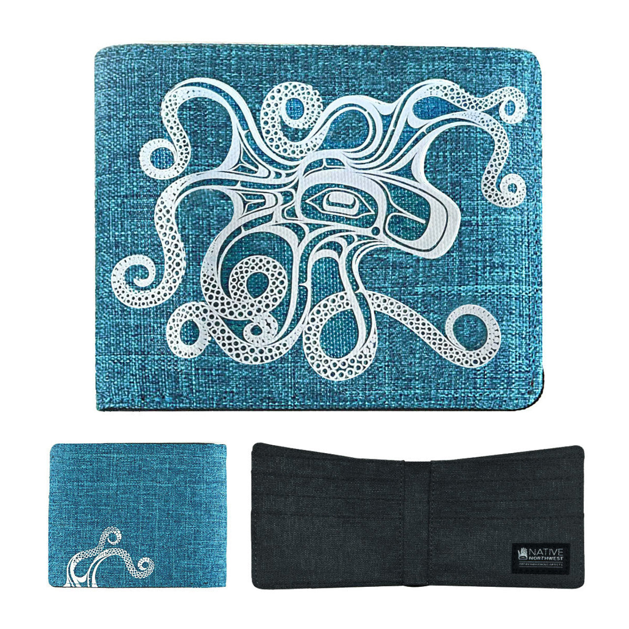 Gar Crosshatch Wallet Octopus