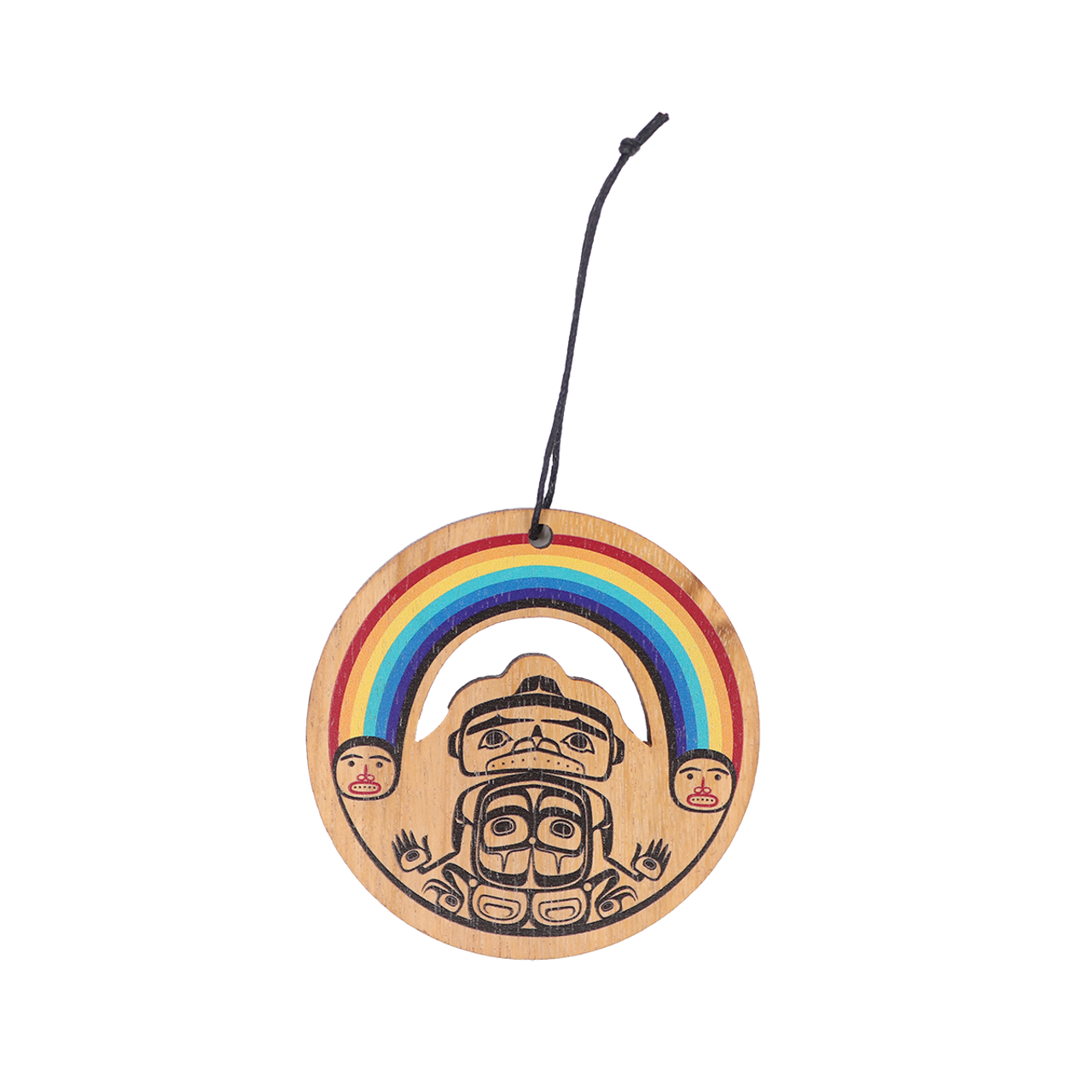 Gar Wood Rainbow Ornament