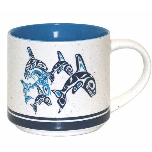 Gar Ceramic Mug -  Orca Family