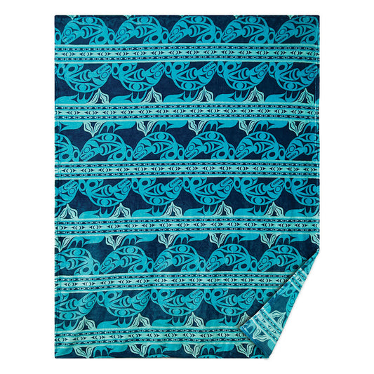 Gar Fleece Blanket - Whale