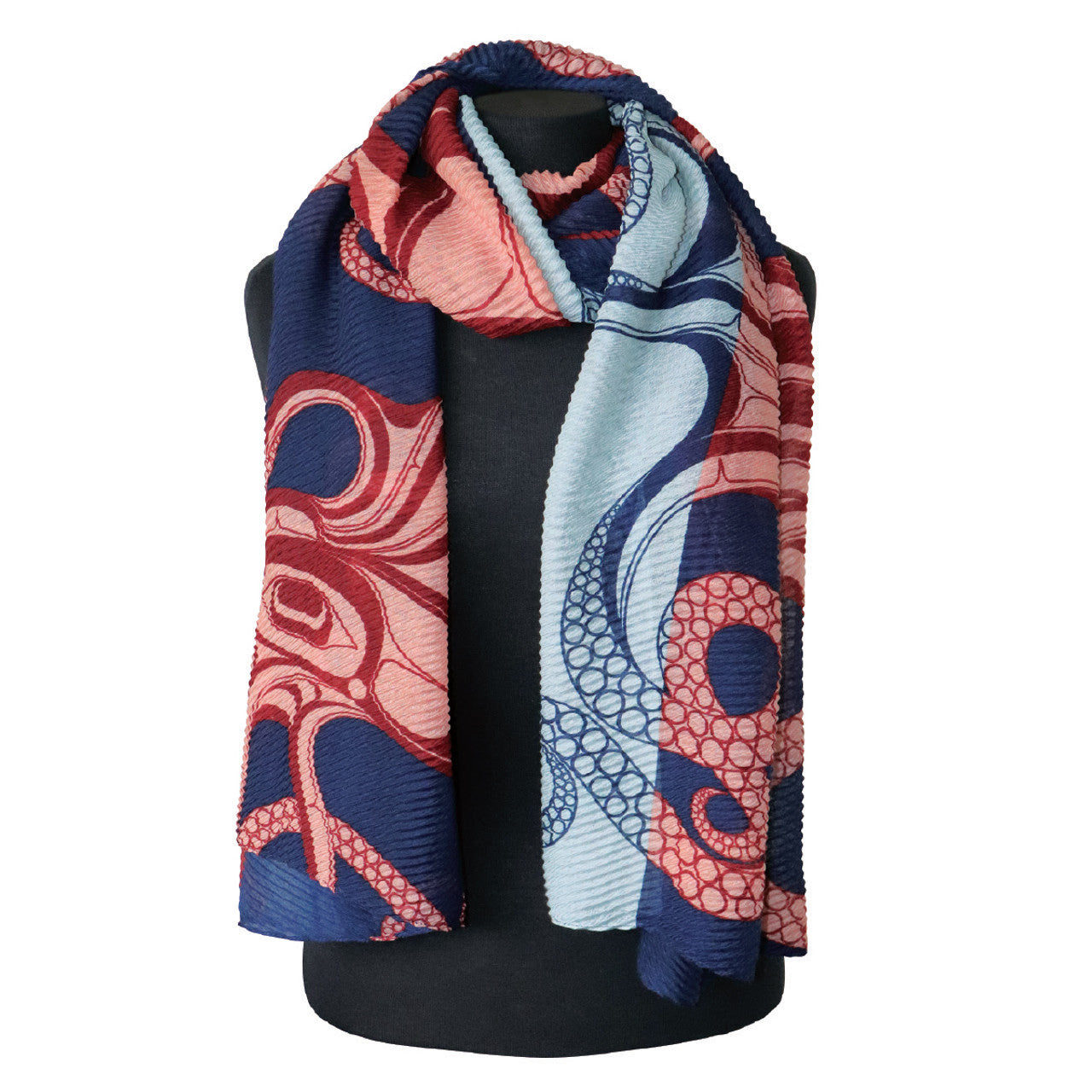 Eco Scarf ~ Octopus (Blues)