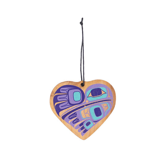 Gar H-Bird Heart Ornament