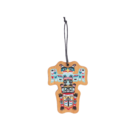 Gar Totem Wood Ornament