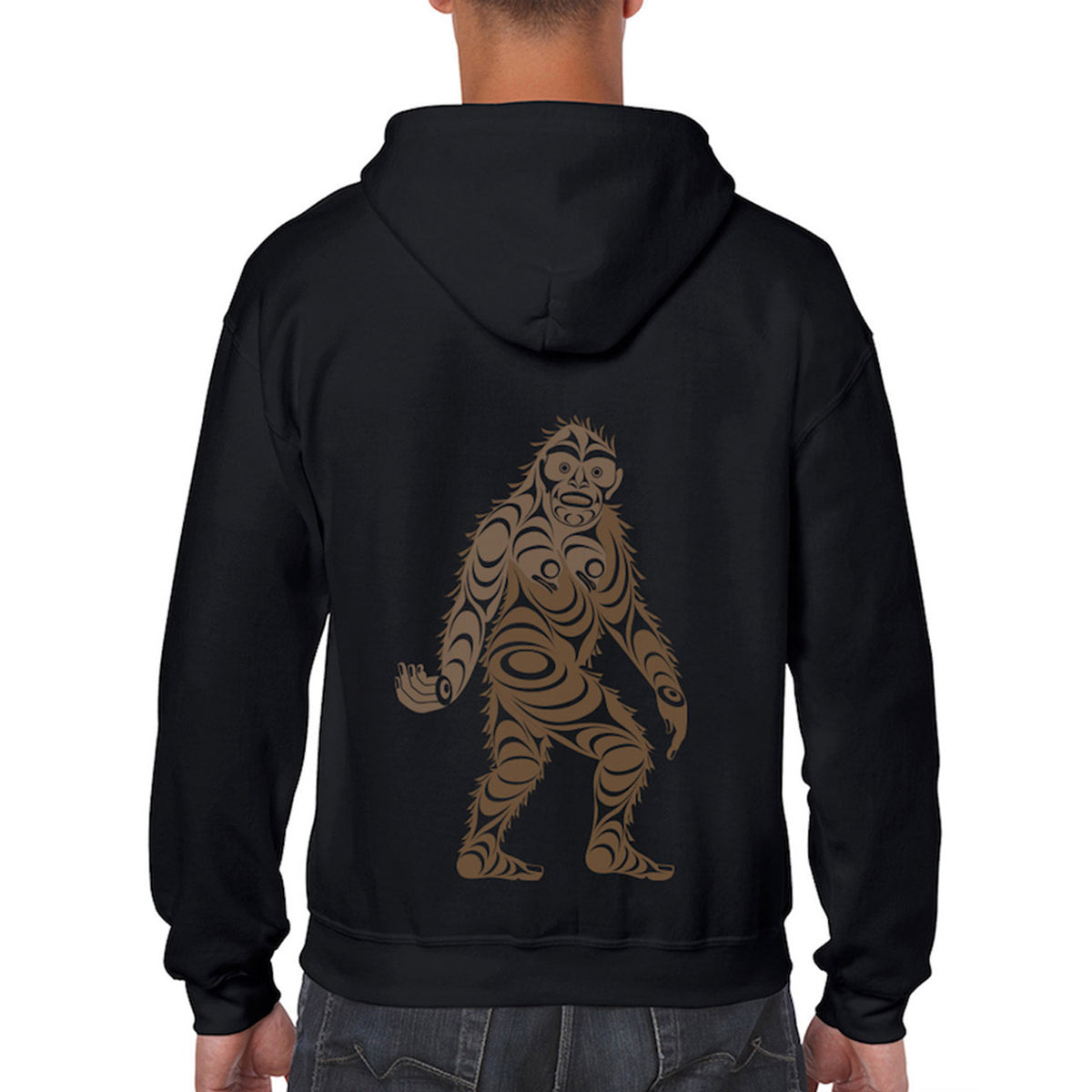 Zippered Hoodie ~ Sasquatch Sm