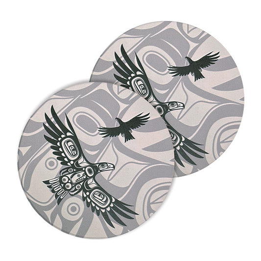 Ceramic Coasters ~ Soaring Eagle (Set of 2)