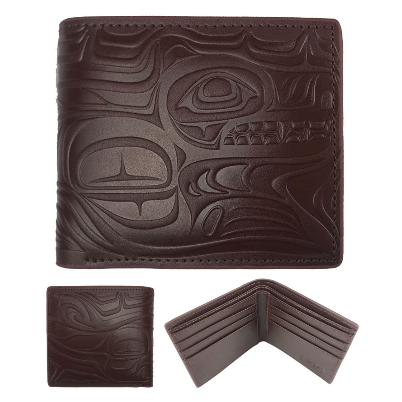 Gar Spirit Wolf Leather Brown Wallet