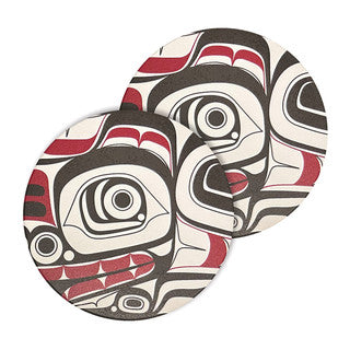 Ceramic Coasters ~ Matriarch Bear (Set of 2)