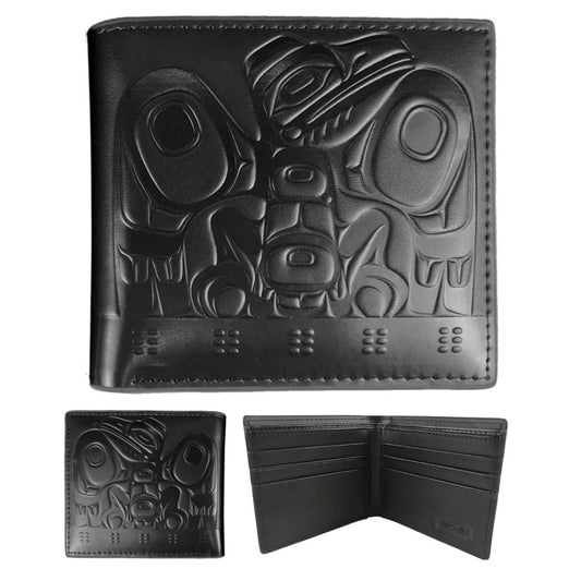 Gar Leather Raven Box Black Wallet