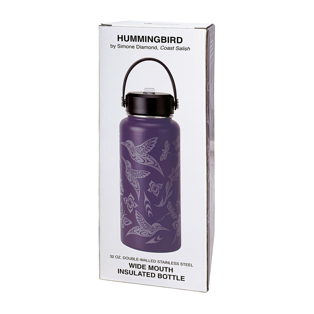 Gar Wide Mouth Insulated Bottle ~ Hummingbird