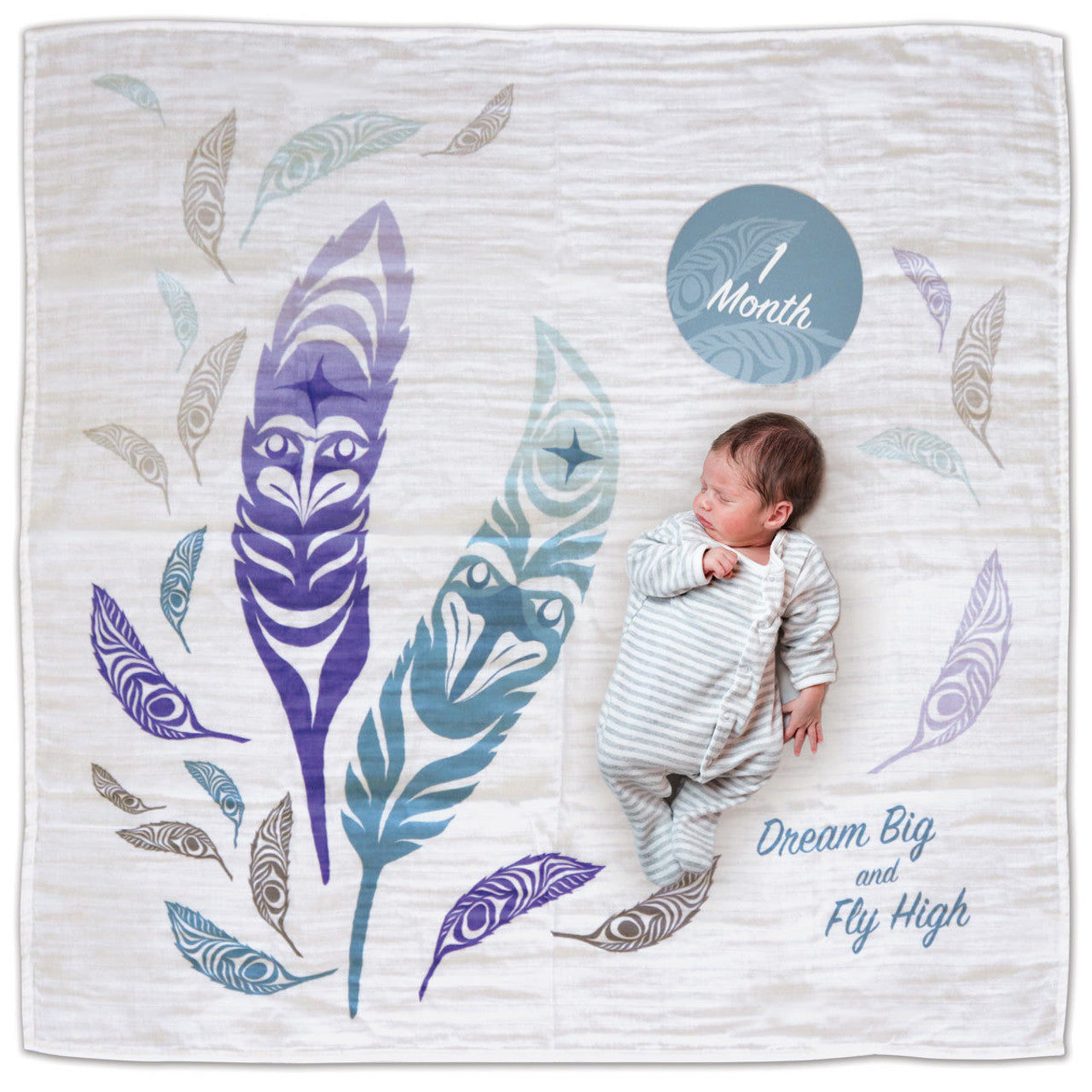 Gar Feathers Baby Blanket